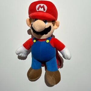 Super Mario Brothers Kids Multicolor Soft Plush Doll Backpack